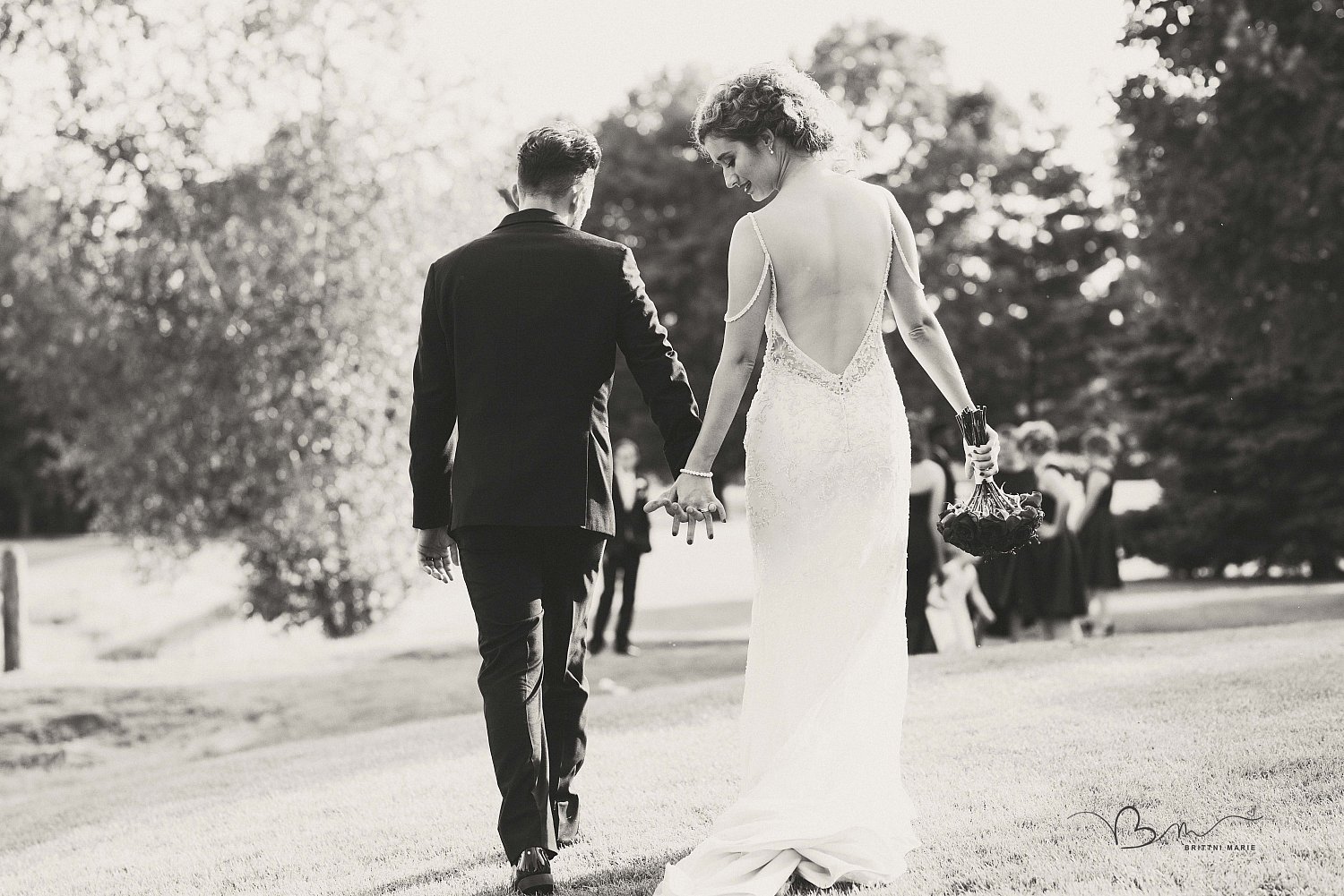 Bridal Gown Weddings amazing wedding photo, best macomb county photographer, black and white photo, black and white wedding photo, bride and groom, dream wedding, fall wedding, golf course wedding, michigan wedding, michigan wedding photographer, photography by brittni marie,